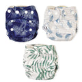 Bare and Boho - Reusable Cloth Nappy ONE SIZE (Coastal Design)