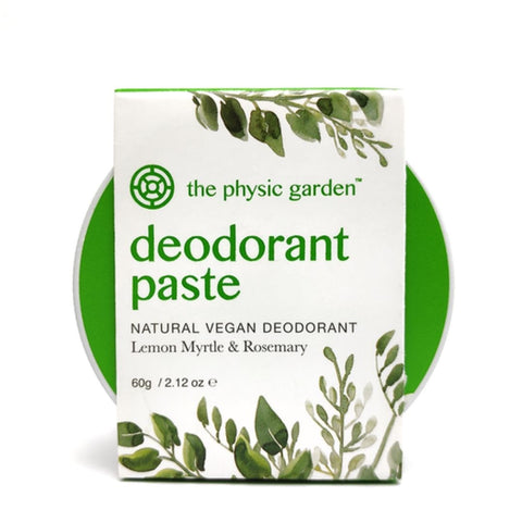 The Physic Garden - Deodorant: LEMON MYRTLE & ROSEMARY | 60g