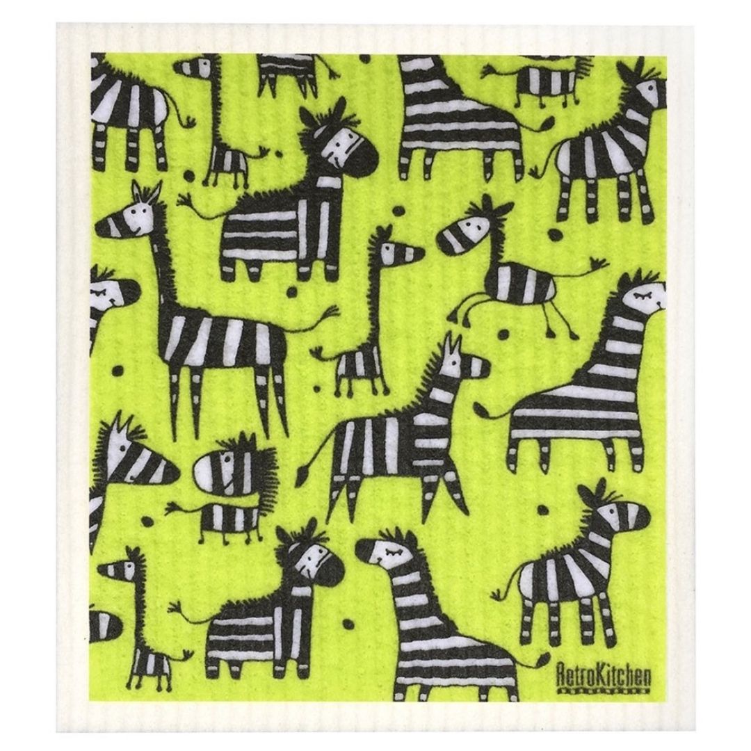 Biodegradable Dish Cloth - Zebras