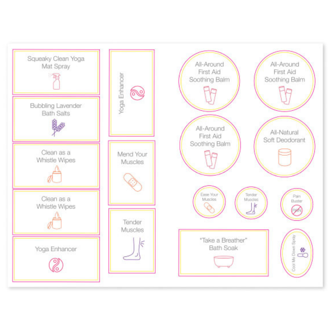 Essential Fitness Recipe Booklet with Labels