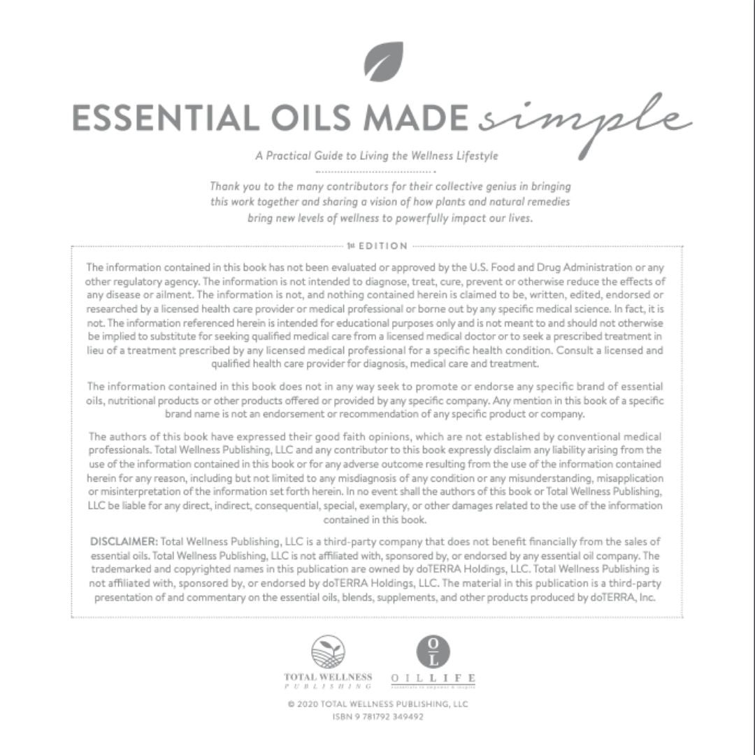 Essential Oils Made Simple Book
