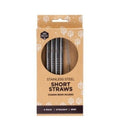 Ever Eco Stainless Steel Short Straws Straight - 4 Pack