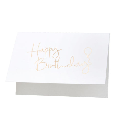 Rose Gold Foil Greeting Card - HAPPY BIRTHDAY