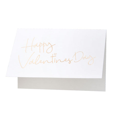 Rose Gold Foil Greeting Card - HAPPY VALENTINES DAY