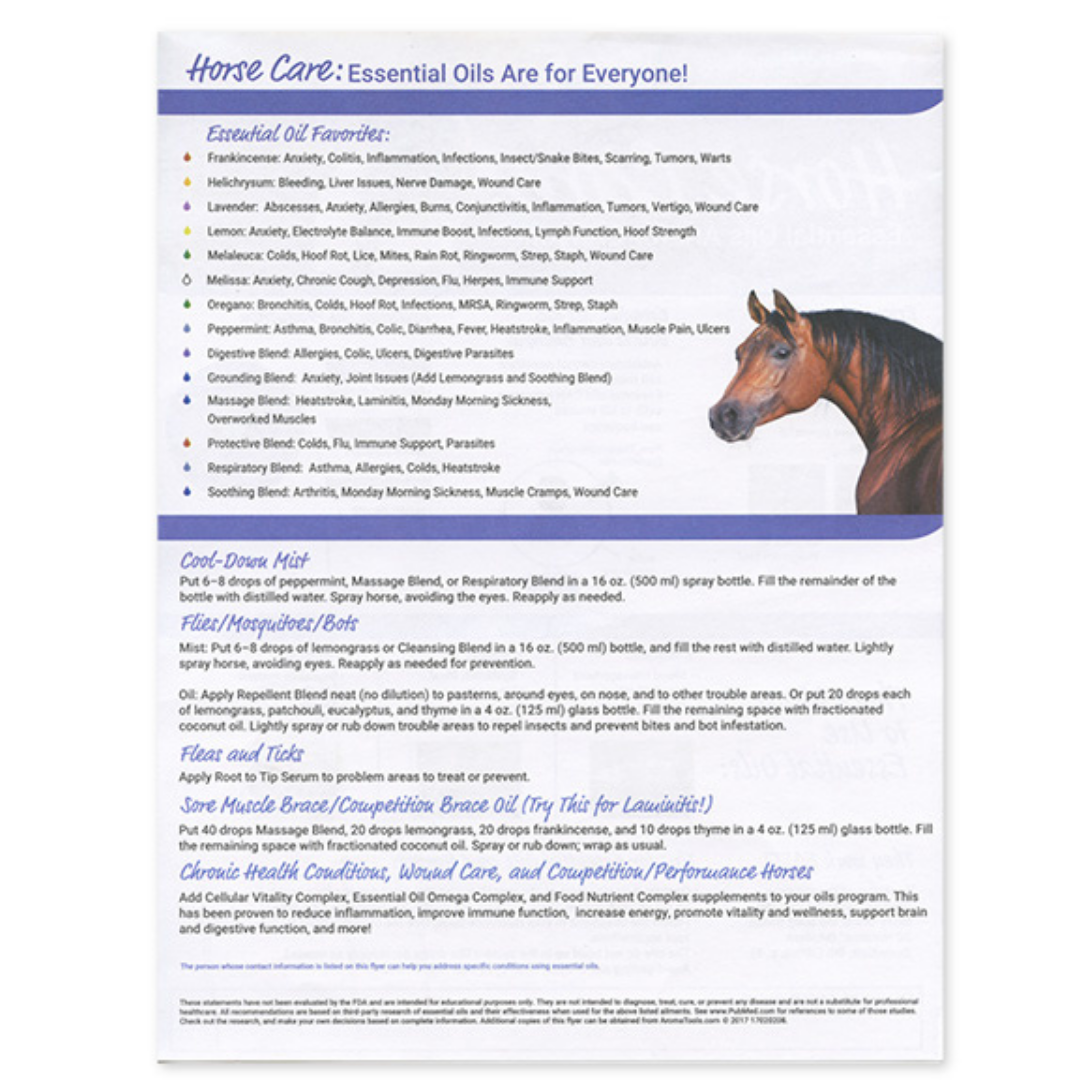 Horse Care: Essential Oils Are for Everyone Tear Pad
