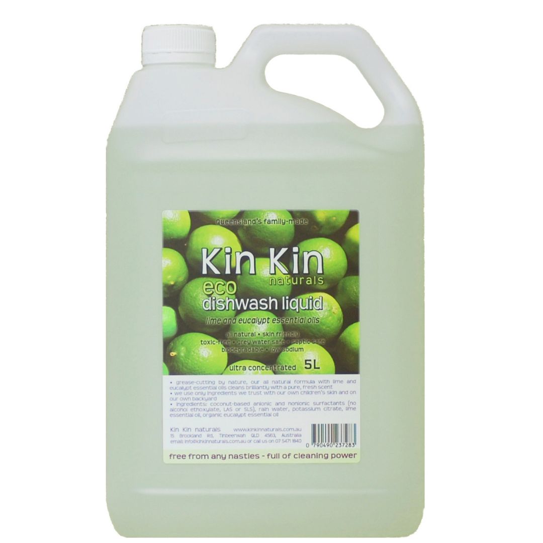 Kin Kin Naturals Dishwash Liquid – Lime and Eucalyptus Essential Oils