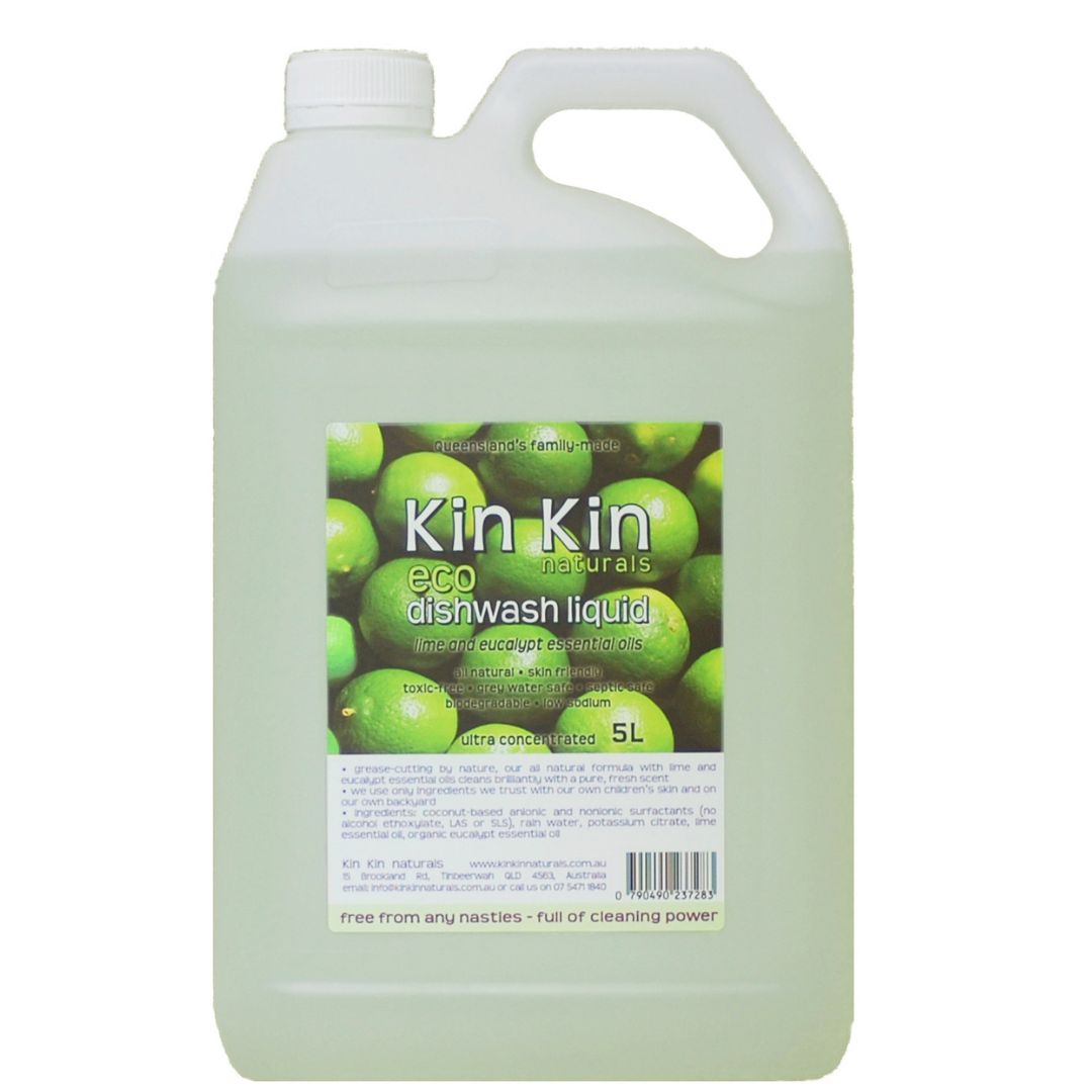 Kin Kin Naturals - Dishwashing Liquid | Lime & Eucalyptus Essential Oi ...