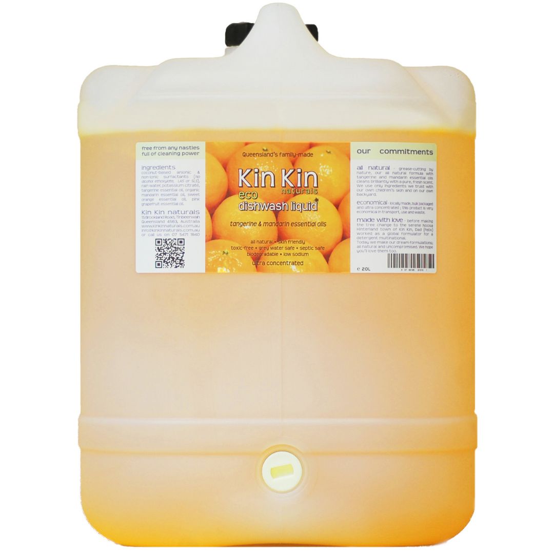 Kin Kin Naturals - Dishwashing Liquid | Tangerine & Mandarin Essential ...