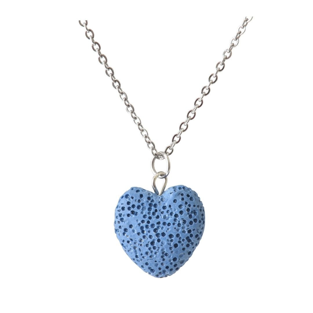 Lava Stone Heart Necklaces