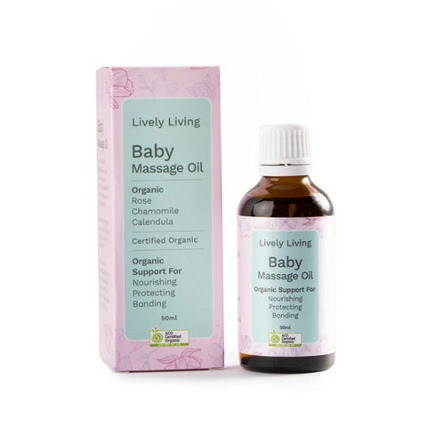 Lively Living Baby Massage Oil Organic EXPIRY JUNE 2024