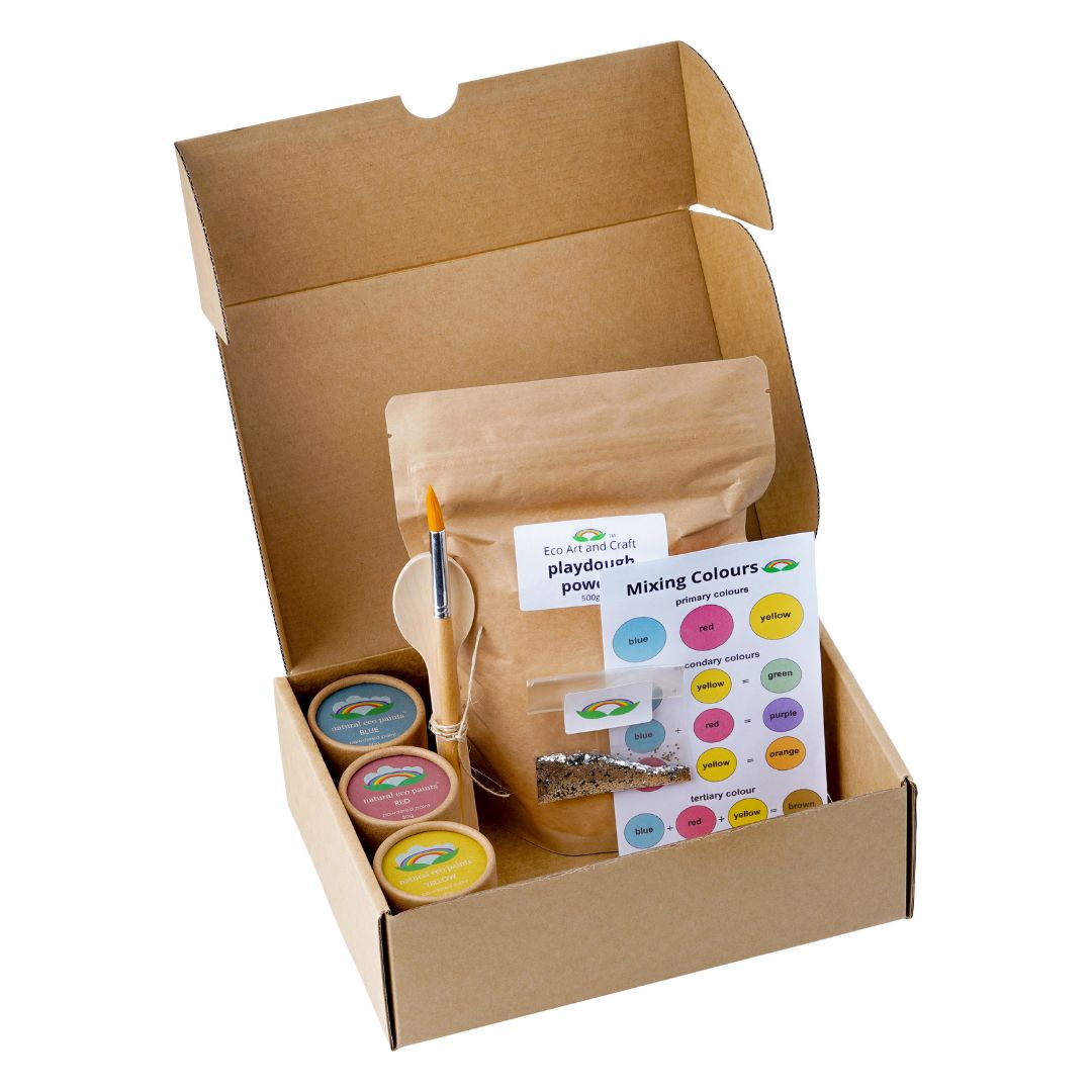 Eco Art & Craft - Eco Playdough Powder And Paint Kit: Gluten Free Playdough
