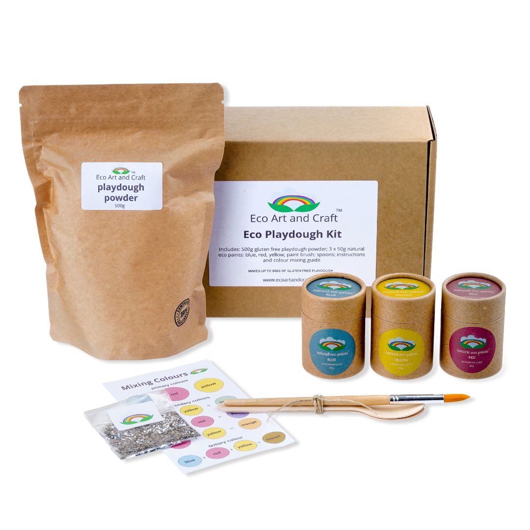 Eco Art & Craft - Eco Playdough Powder And Paint Kit: Gluten Free Playdough