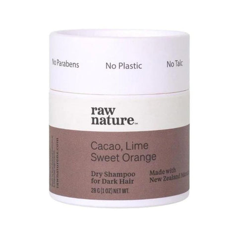 Raw Nature Dry Shampoo - Cacao, Lime & Sweet Orange (Dark Hair)