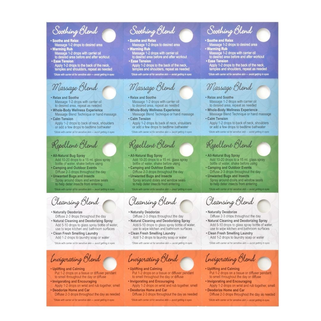 Aromatic Blend Sampling Cards – Natural Good Life