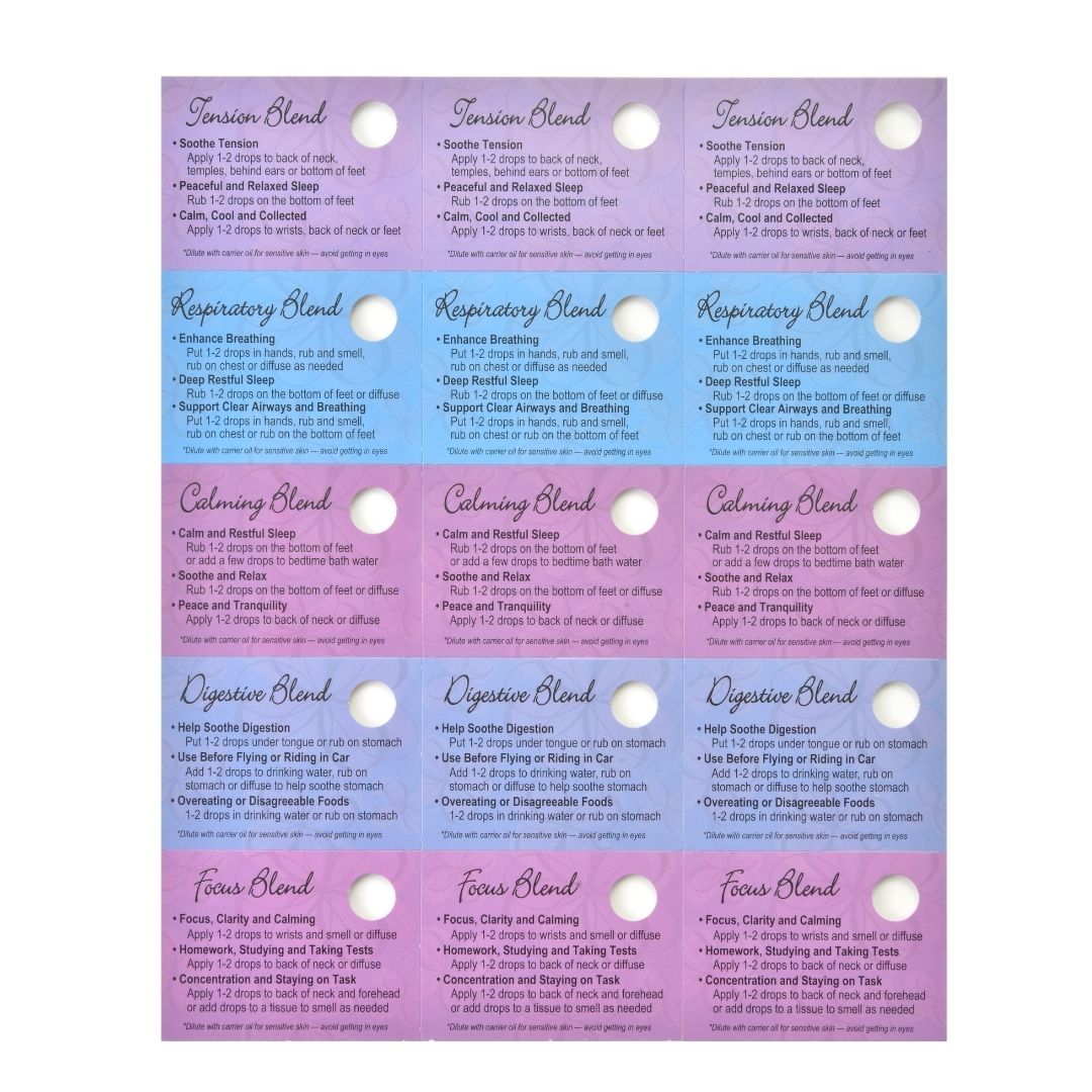 Essential Blend Sampling Cards – Natural Good Life