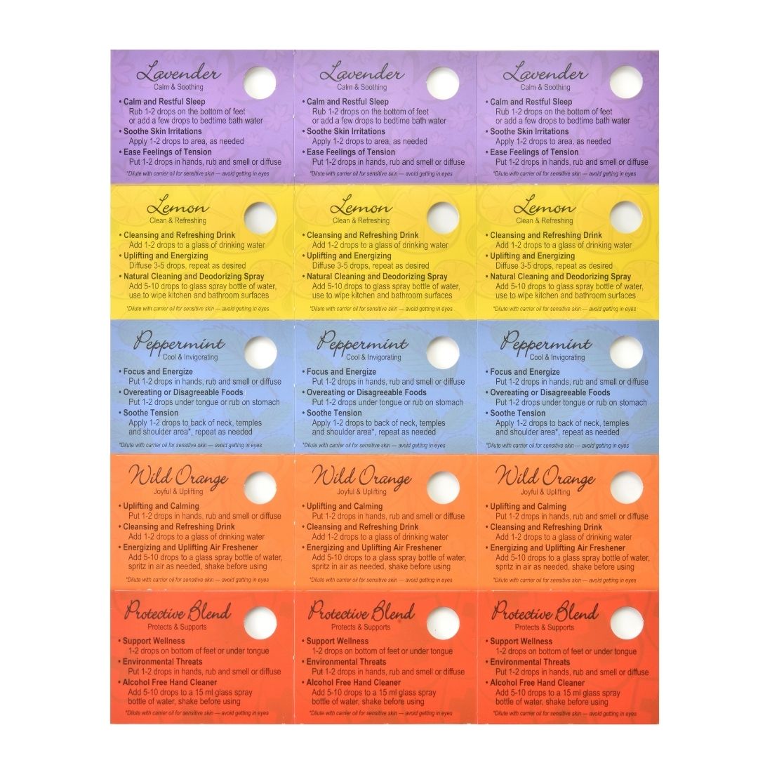 Top Oils Sample Cards