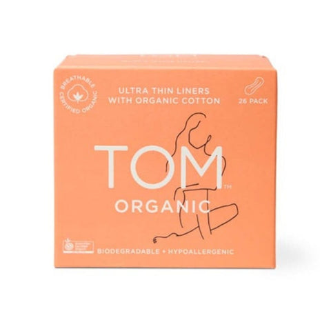 TOM Organic Ultra Thin Panty Liners (26 Pack)