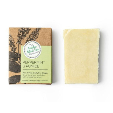 The Australian Natural Soap Company - PEPPERMINT & PUMICE Soap Bar