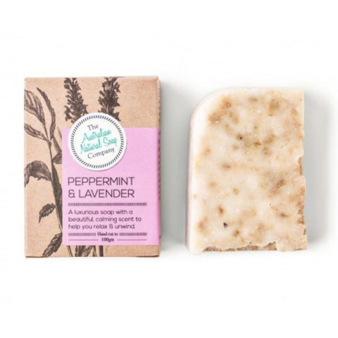 The Australian Natural Soap Company - PEPPERMINT & LAVENDER Soap Bar