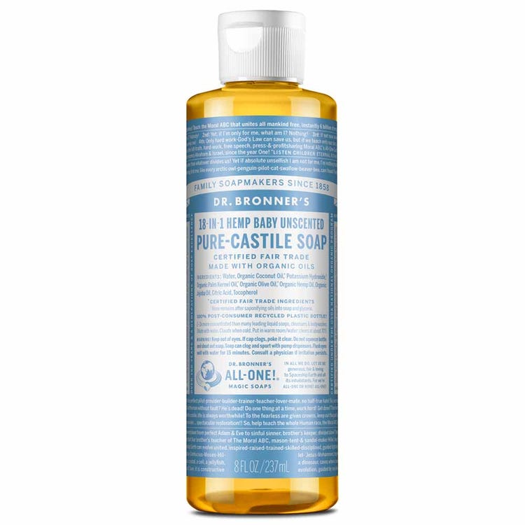 Dr Bronner's Liquid Soap - Baby Unscented