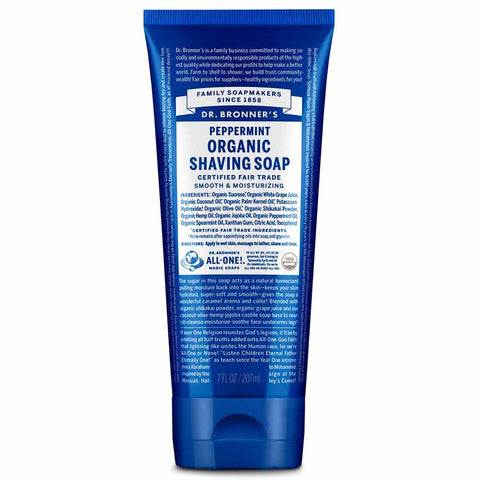 Dr Bronner's Organic Shaving Soap - Peppermint | 207ml